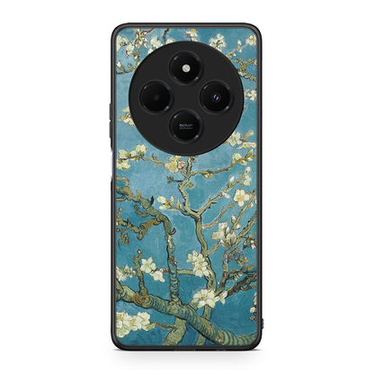 Xiaomi Redmi 14C NFC / A3 Pro / Poco 75 4G / 5G White Blossoms θήκη από τη Smartfits με σχέδιο στο πίσω μέρος και μαύρο περίβλημα | Smartphone case with colorful back and black bezels by Smartfits