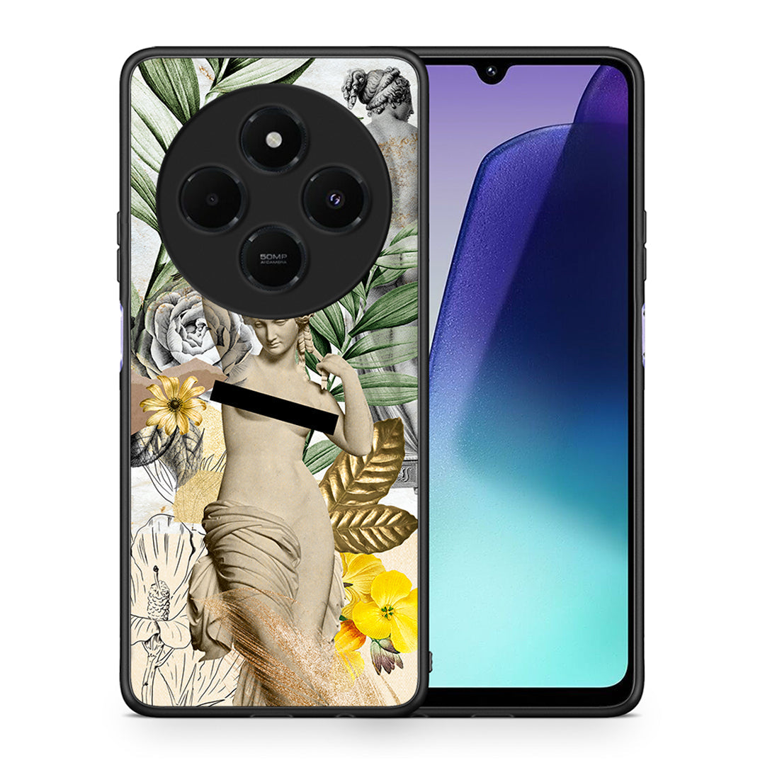 Θήκη Xiaomi Redmi 14C NFC / A3 Pro / Poco 75 4G / 5G Woman Statue από τη Smartfits με σχέδιο στο πίσω μέρος και μαύρο περίβλημα | Xiaomi Redmi 14C NFC / A3 Pro / Poco 75 4G / 5G Woman Statue case with colorful back and black bezels