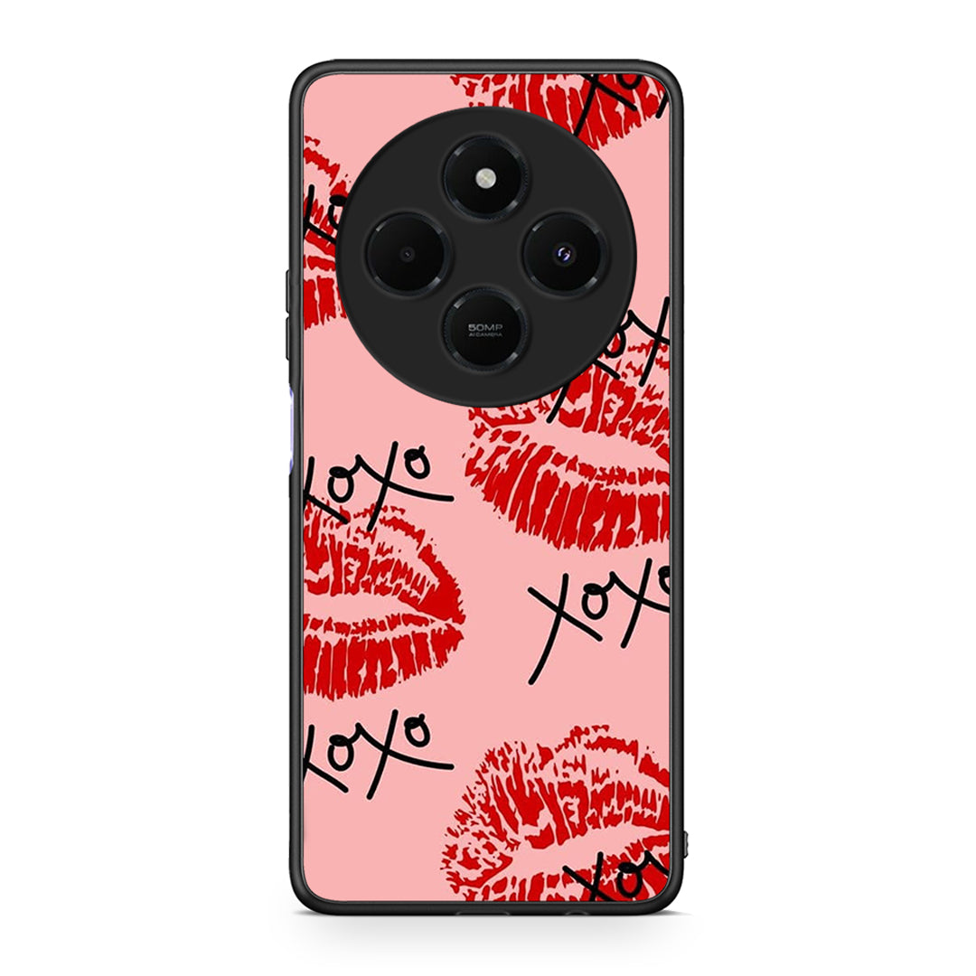 Xiaomi Redmi 14C NFC / A3 Pro / Poco 75 4G / 5G XOXO Lips θήκη από τη Smartfits με σχέδιο στο πίσω μέρος και μαύρο περίβλημα | Smartphone case with colorful back and black bezels by Smartfits