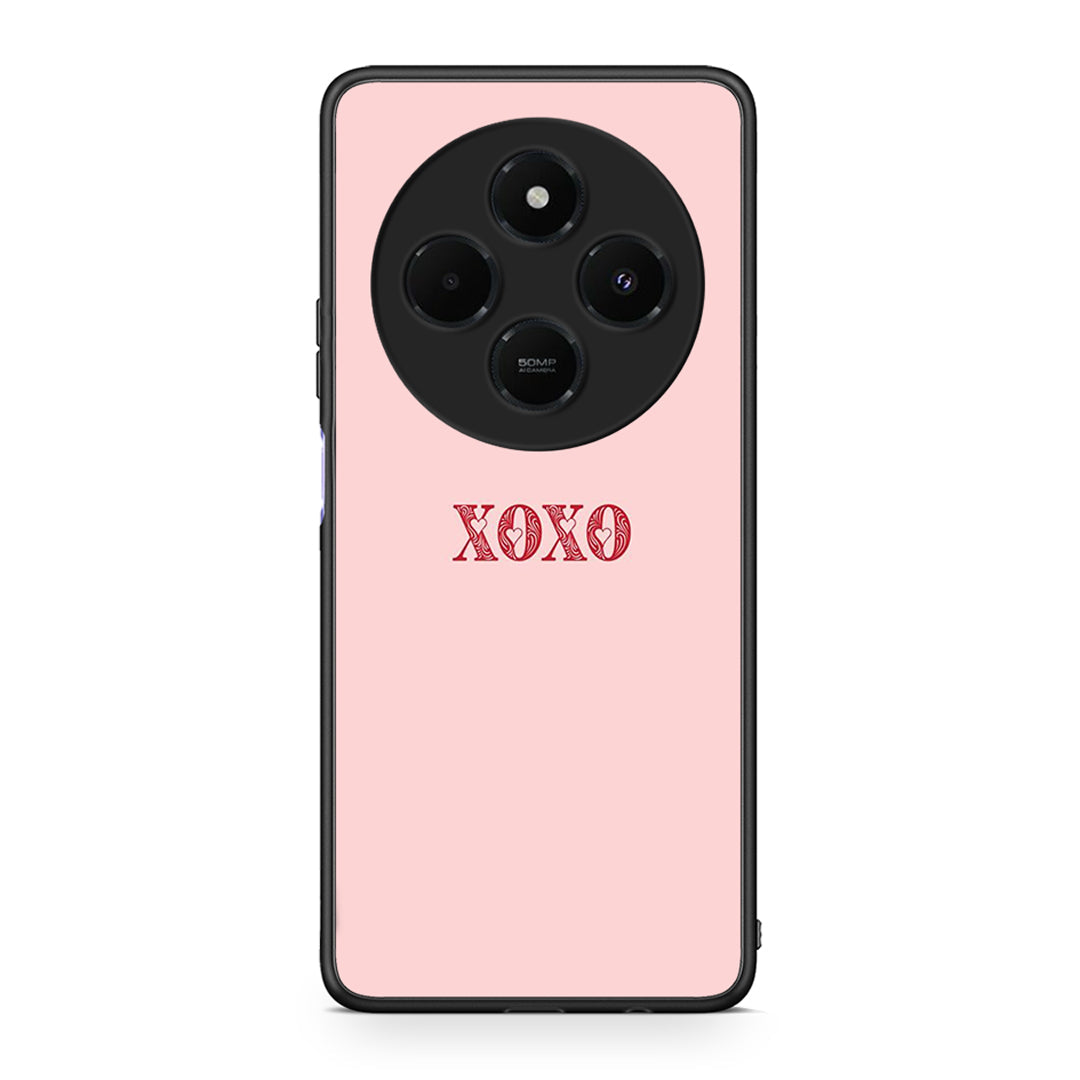 Xiaomi Redmi 14C NFC / A3 Pro / Poco 75 4G / 5G XOXO Love θήκη από τη Smartfits με σχέδιο στο πίσω μέρος και μαύρο περίβλημα | Smartphone case with colorful back and black bezels by Smartfits