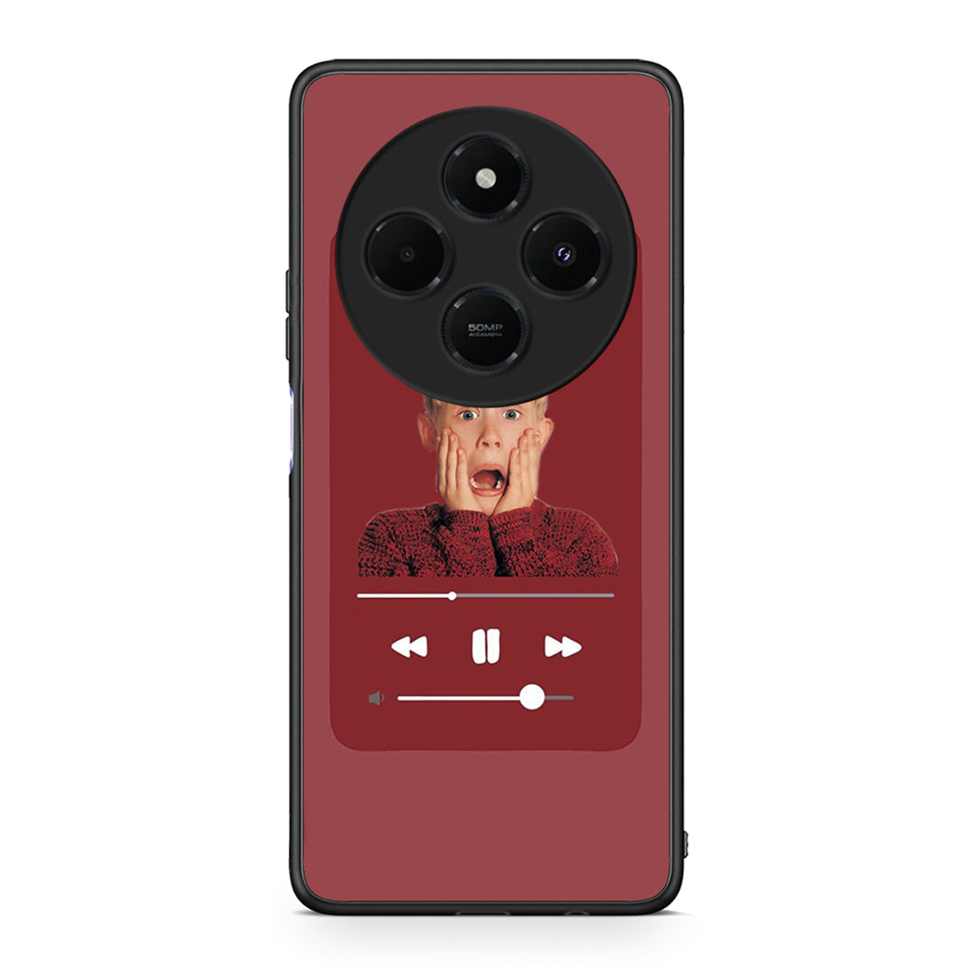 Xiaomi Redmi 14C NFC / A3 Pro / Poco 75 4G / 5G Xmas Alone Music θήκη από τη Smartfits με σχέδιο στο πίσω μέρος και μαύρο περίβλημα | Smartphone case with colorful back and black bezels by Smartfits