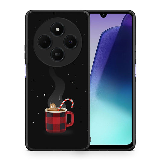 Θήκη Xiaomi Redmi 14C NFC / A3 Pro / Poco 75 4G / 5G Xmas Bathing από τη Smartfits με σχέδιο στο πίσω μέρος και μαύρο περίβλημα | Xiaomi Redmi 14C NFC / A3 Pro / Poco 75 4G / 5G Xmas Bathing case with colorful back and black bezels