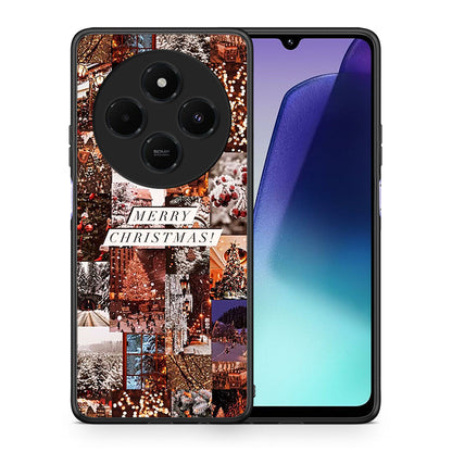 Θήκη Xiaomi Redmi 14C NFC / A3 Pro / Poco 75 4G / 5G Xmas Collage από τη Smartfits με σχέδιο στο πίσω μέρος και μαύρο περίβλημα | Xiaomi Redmi 14C NFC / A3 Pro / Poco 75 4G / 5G Xmas Collage case with colorful back and black bezels