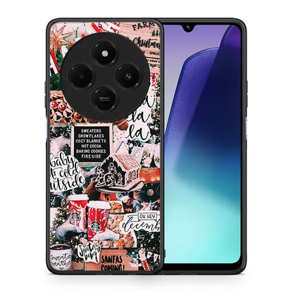 Θήκη Xiaomi Redmi 14C NFC / A3 Pro / Poco 75 4G / 5G Xmas Habbits από τη Smartfits με σχέδιο στο πίσω μέρος και μαύρο περίβλημα | Xiaomi Redmi 14C NFC / A3 Pro / Poco 75 4G / 5G Xmas Habbits case with colorful back and black bezels