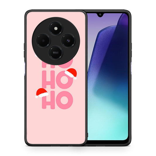 Θήκη Xiaomi Redmi 14C NFC / A3 Pro / Poco 75 4G / 5G Xmas Ho Ho Ho από τη Smartfits με σχέδιο στο πίσω μέρος και μαύρο περίβλημα | Xiaomi Redmi 14C NFC / A3 Pro / Poco 75 4G / 5G Xmas Ho Ho Ho case with colorful back and black bezels