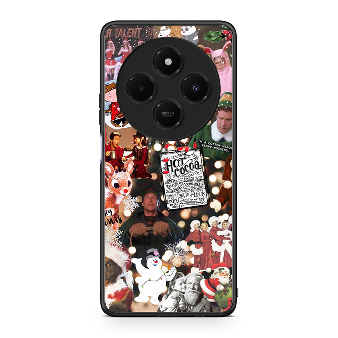 Xiaomi Redmi 14C NFC / A3 Pro / Poco 75 4G / 5G Xmas Movies θήκη από τη Smartfits με σχέδιο στο πίσω μέρος και μαύρο περίβλημα | Smartphone case with colorful back and black bezels by Smartfits