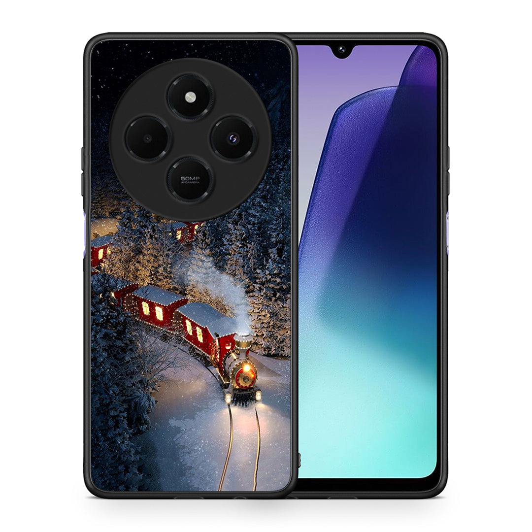 Θήκη Xiaomi Redmi 14C NFC / A3 Pro / Poco 75 4G / 5G Xmas Train από τη Smartfits με σχέδιο στο πίσω μέρος και μαύρο περίβλημα | Xiaomi Redmi 14C NFC / A3 Pro / Poco 75 4G / 5G Xmas Train case with colorful back and black bezels