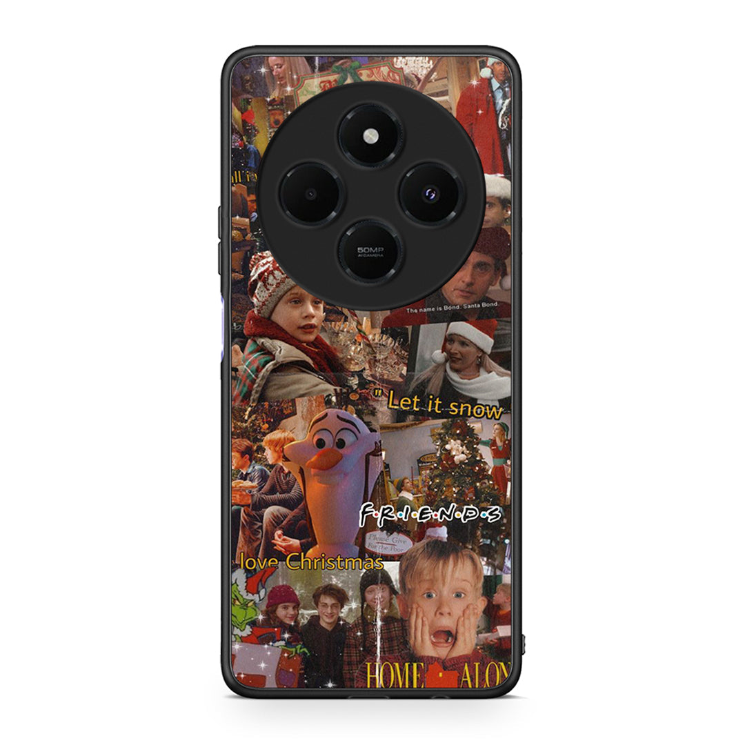 Xiaomi Redmi 14C NFC / A3 Pro / Poco 75 4G / 5G Xmas Wishes θήκη από τη Smartfits με σχέδιο στο πίσω μέρος και μαύρο περίβλημα | Smartphone case with colorful back and black bezels by Smartfits