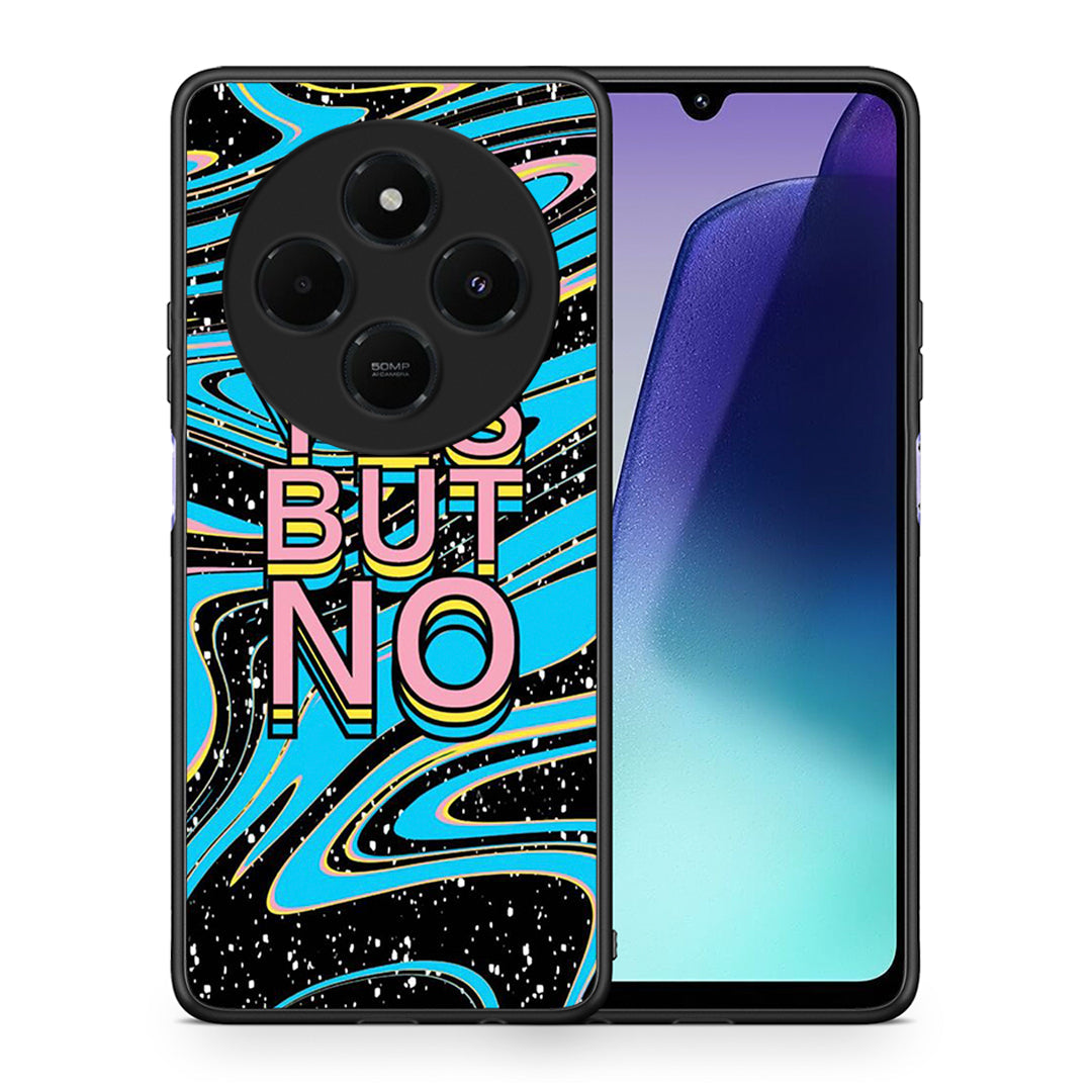 Θήκη Xiaomi Redmi 14C NFC / A3 Pro / Poco 75 4G / 5G Yes But No από τη Smartfits με σχέδιο στο πίσω μέρος και μαύρο περίβλημα | Xiaomi Redmi 14C NFC / A3 Pro / Poco 75 4G / 5G Yes But No case with colorful back and black bezels