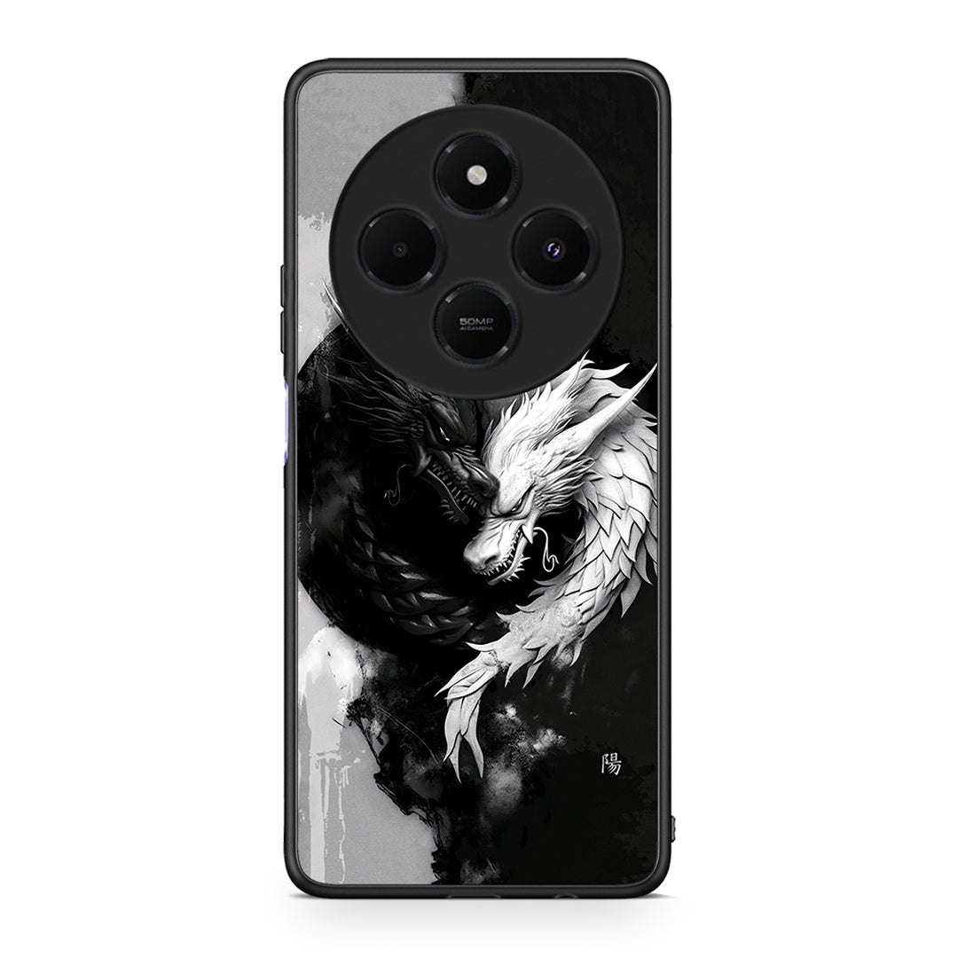 Xiaomi Redmi 14C NFC / A3 Pro / Poco 75 4G / 5G Yin Yang Θήκη από τη Smartfits με σχέδιο στο πίσω μέρος και μαύρο περίβλημα | Smartphone case with colorful back and black bezels by Smartfits
