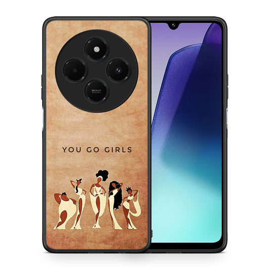 Θήκη Xiaomi Redmi 14C NFC / A3 Pro / Poco 75 4G / 5G You Go Girl από τη Smartfits με σχέδιο στο πίσω μέρος και μαύρο περίβλημα | Xiaomi Redmi 14C NFC / A3 Pro / Poco 75 4G / 5G You Go Girl case with colorful back and black bezels