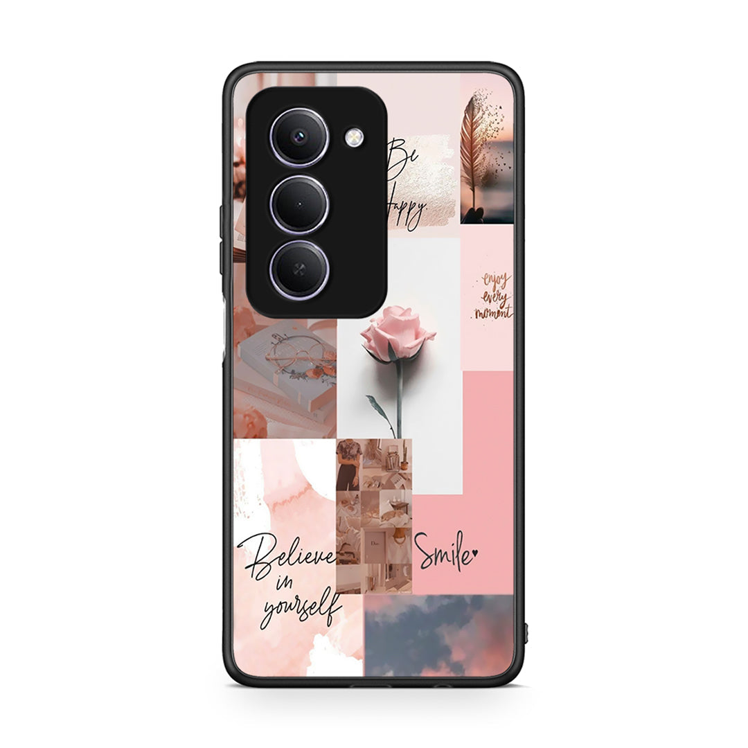 Xiaomi Redmi 15 Aesthetic Collage θήκη από τη Smartfits με σχέδιο στο πίσω μέρος και μαύρο περίβλημα | Smartphone case with colorful back and black bezels by Smartfits