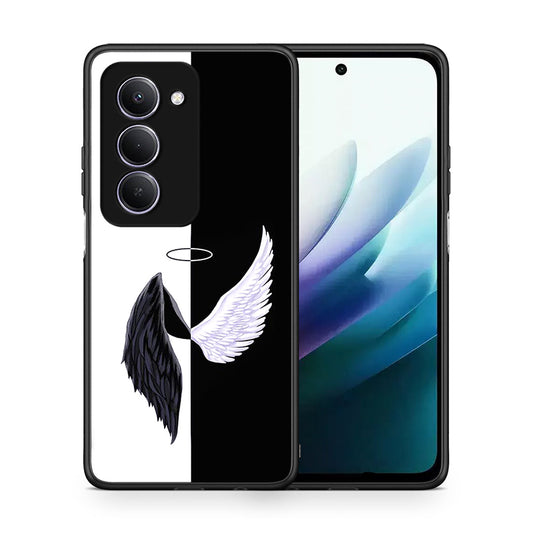 Θήκη Xiaomi Redmi 15 Angels Demons από τη Smartfits με σχέδιο στο πίσω μέρος και μαύρο περίβλημα | Xiaomi Redmi 15 Angels Demons case with colorful back and black bezels