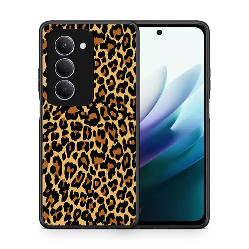 Θήκη Xiaomi Redmi 15 Leopard Animal από τη Smartfits με σχέδιο στο πίσω μέρος και μαύρο περίβλημα | Xiaomi Redmi 15 Leopard Animal case with colorful back and black bezels