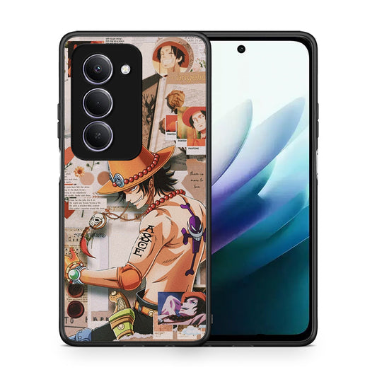 Θήκη Xiaomi Redmi 15 Anime Collage από τη Smartfits με σχέδιο στο πίσω μέρος και μαύρο περίβλημα | Xiaomi Redmi 15 Anime Collage case with colorful back and black bezels