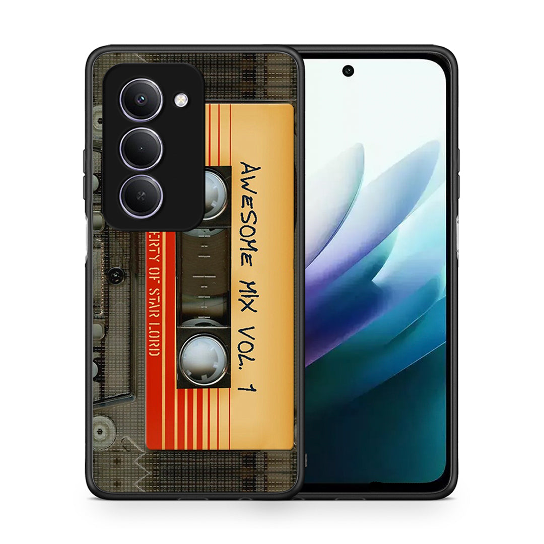 Θήκη Xiaomi Redmi 15 Awesome Mix από τη Smartfits με σχέδιο στο πίσω μέρος και μαύρο περίβλημα | Xiaomi Redmi 15 Awesome Mix case with colorful back and black bezels