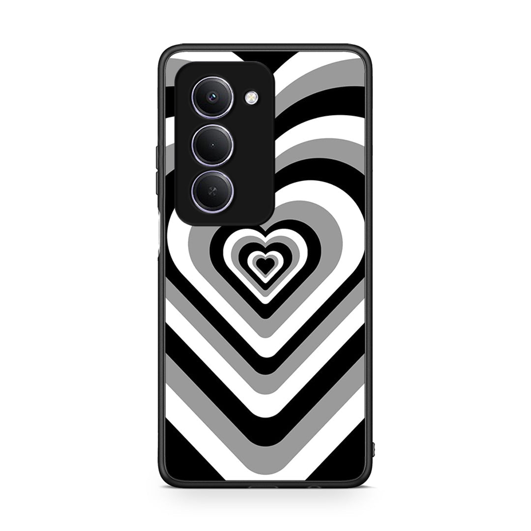 Xiaomi Redmi 15 Black Hearts θήκη από τη Smartfits με σχέδιο στο πίσω μέρος και μαύρο περίβλημα | Smartphone case with colorful back and black bezels by Smartfits