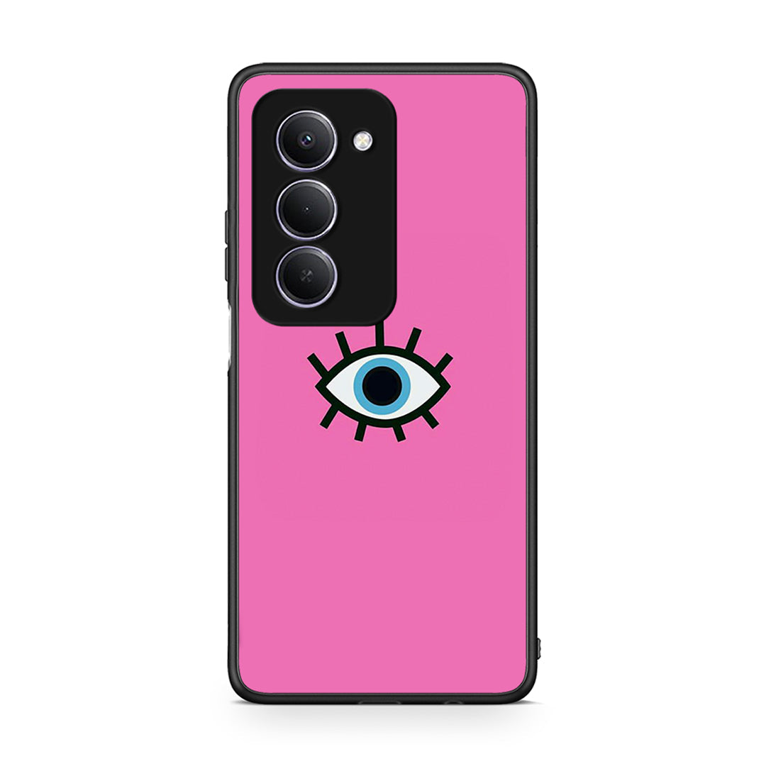 Xiaomi Redmi 15 Blue Eye Pink θήκη από τη Smartfits με σχέδιο στο πίσω μέρος και μαύρο περίβλημα | Smartphone case with colorful back and black bezels by Smartfits