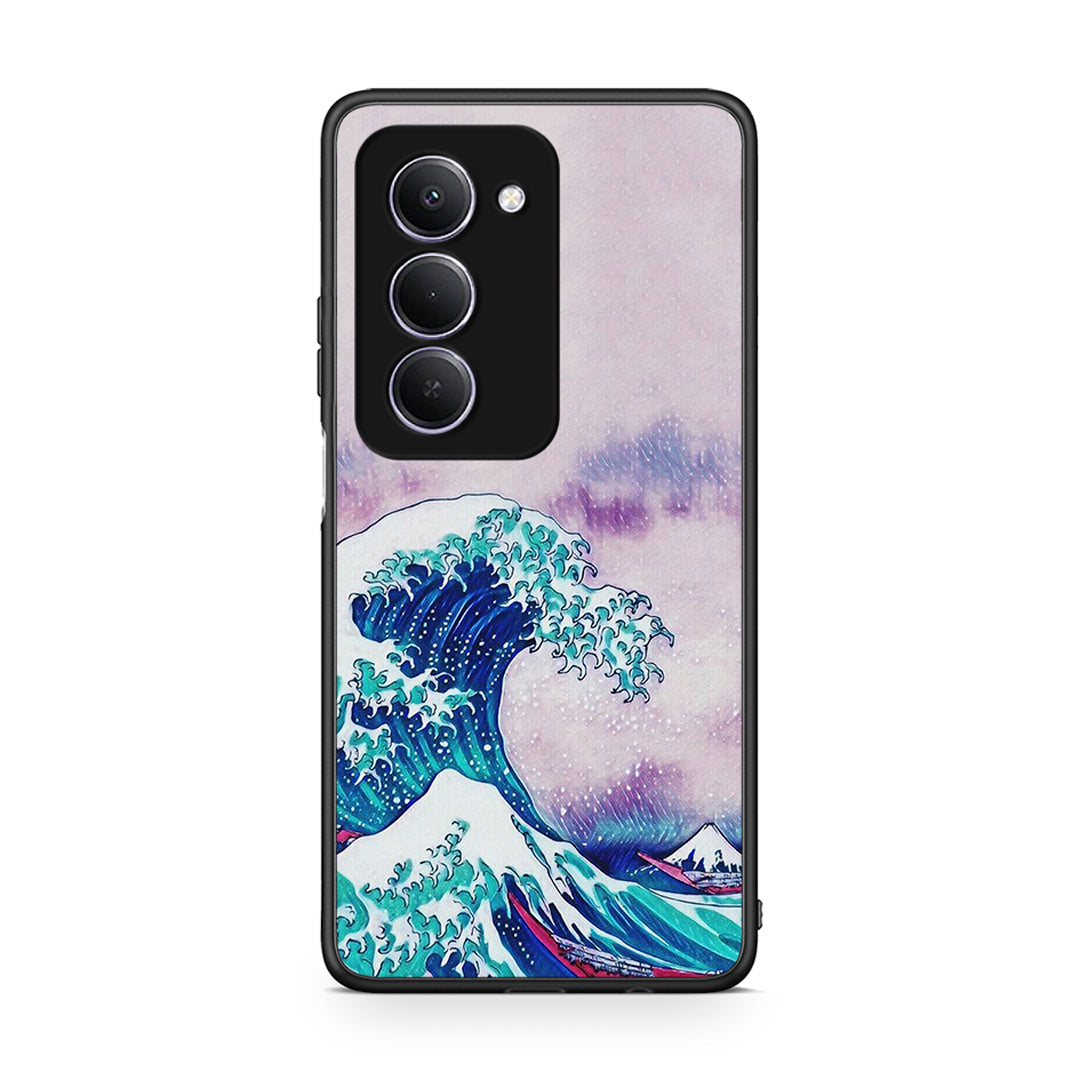 Xiaomi Redmi 15 Blue Waves θήκη από τη Smartfits με σχέδιο στο πίσω μέρος και μαύρο περίβλημα | Smartphone case with colorful back and black bezels by Smartfits