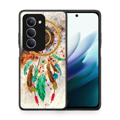 Θήκη Xiaomi Redmi 15 DreamCatcher Boho από τη Smartfits με σχέδιο στο πίσω μέρος και μαύρο περίβλημα | Xiaomi Redmi 15 DreamCatcher Boho case with colorful back and black bezels