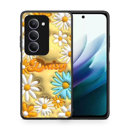 Θήκη Xiaomi Redmi 15 Bubble Daisies από τη Smartfits με σχέδιο στο πίσω μέρος και μαύρο περίβλημα | Xiaomi Redmi 15 Bubble Daisies case with colorful back and black bezels