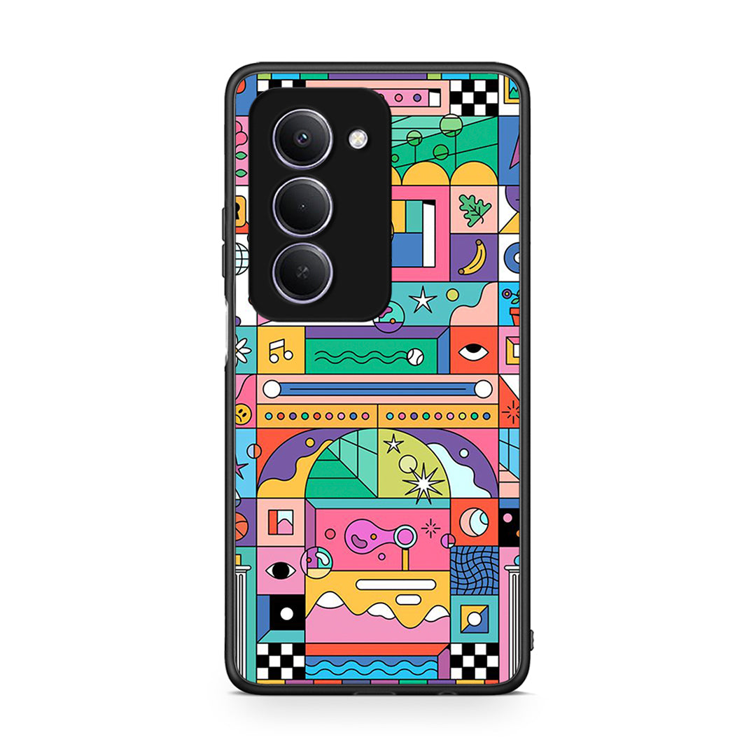 Xiaomi Redmi 15 Bubbles Soap θήκη από τη Smartfits με σχέδιο στο πίσω μέρος και μαύρο περίβλημα | Smartphone case with colorful back and black bezels by Smartfits