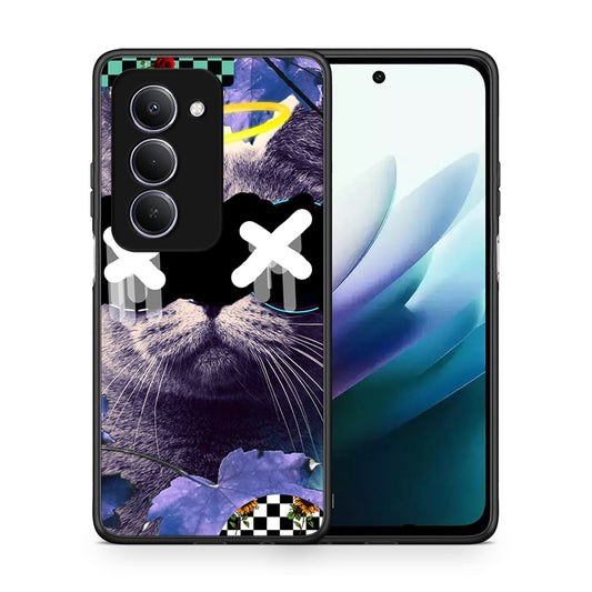 Θήκη Xiaomi Redmi 15 Cat Collage από τη Smartfits με σχέδιο στο πίσω μέρος και μαύρο περίβλημα | Xiaomi Redmi 15 Cat Collage case with colorful back and black bezels