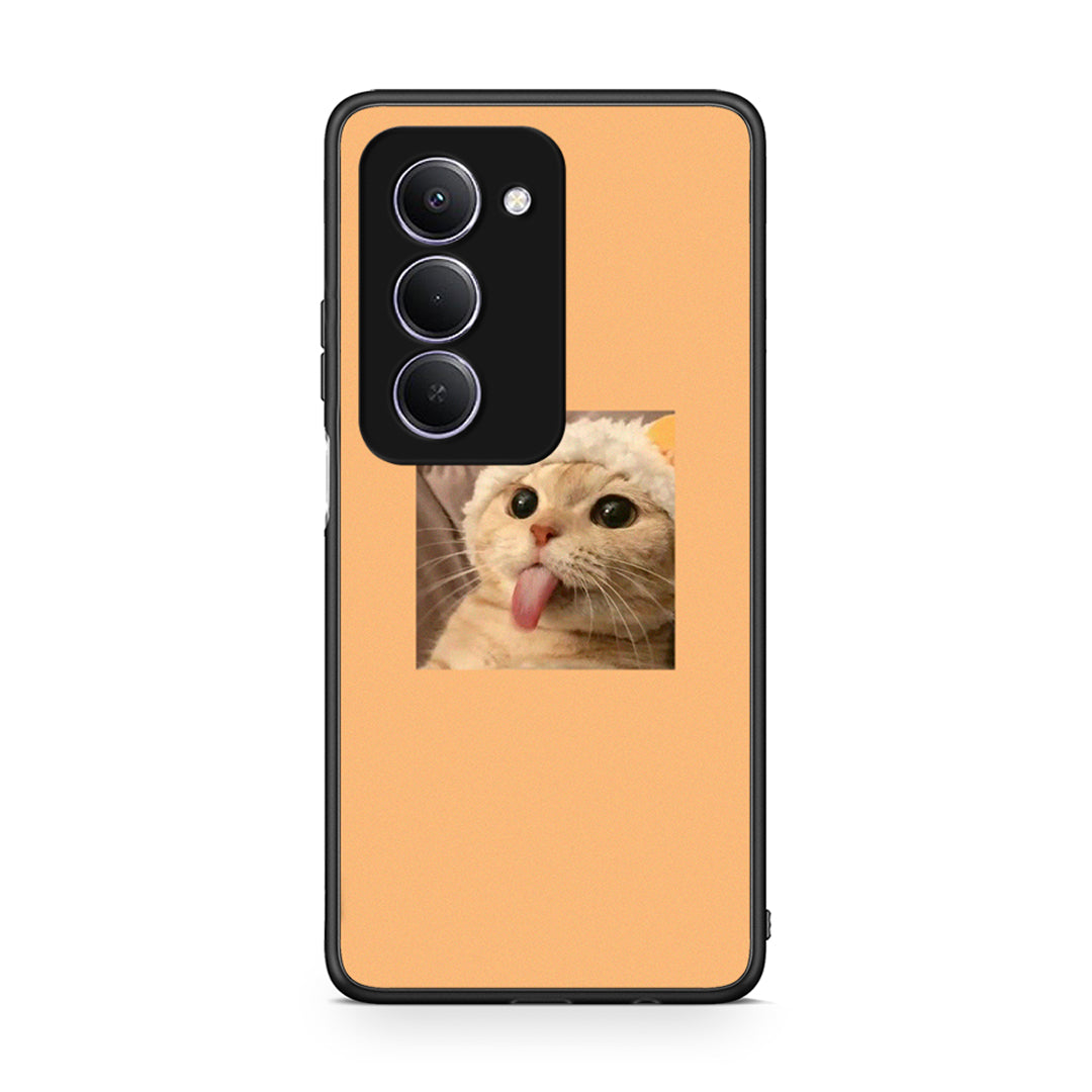 Xiaomi Redmi 15 Cat Tongue θήκη από τη Smartfits με σχέδιο στο πίσω μέρος και μαύρο περίβλημα | Smartphone case with colorful back and black bezels by Smartfits