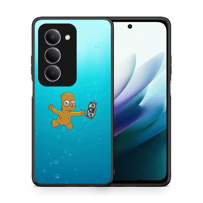 Θήκη Xiaomi Redmi 15 Chasing Money από τη Smartfits με σχέδιο στο πίσω μέρος και μαύρο περίβλημα | Xiaomi Redmi 15 Chasing Money case with colorful back and black bezels