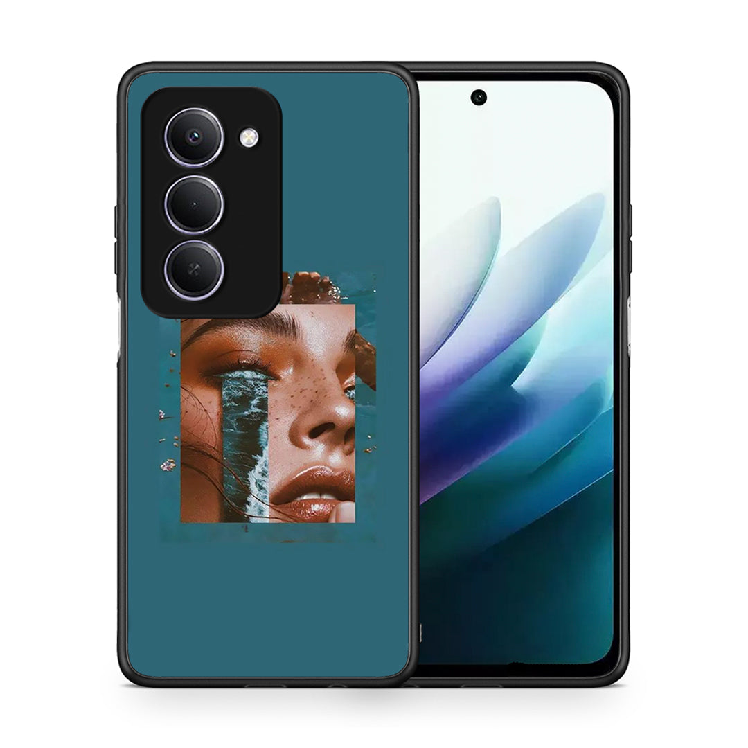 Θήκη Xiaomi Redmi 15 Cry An Ocean από τη Smartfits με σχέδιο στο πίσω μέρος και μαύρο περίβλημα | Xiaomi Redmi 15 Cry An Ocean case with colorful back and black bezels