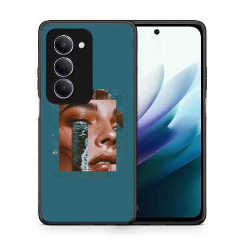 Θήκη Xiaomi Redmi 15 Cry An Ocean από τη Smartfits με σχέδιο στο πίσω μέρος και μαύρο περίβλημα | Xiaomi Redmi 15 Cry An Ocean case with colorful back and black bezels