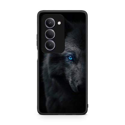 Xiaomi Redmi 15 Dark Wolf θήκη από τη Smartfits με σχέδιο στο πίσω μέρος και μαύρο περίβλημα | Smartphone case with colorful back and black bezels by Smartfits