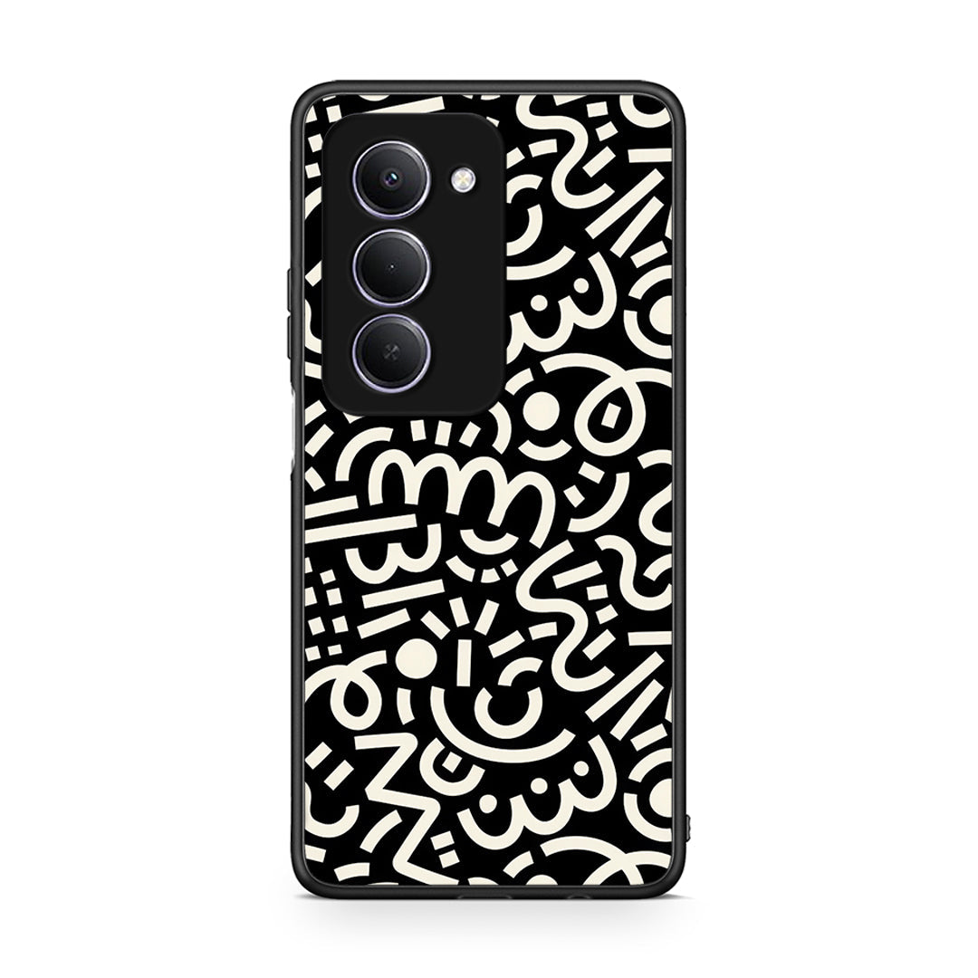 Xiaomi Redmi 15 Doodle Art Θήκη από τη Smartfits με σχέδιο στο πίσω μέρος και μαύρο περίβλημα | Smartphone case with colorful back and black bezels by Smartfits