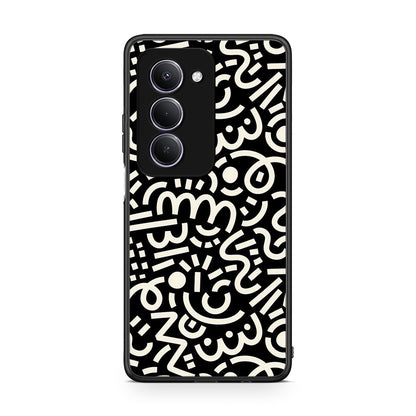 Xiaomi Redmi 15 Doodle Art Θήκη από τη Smartfits με σχέδιο στο πίσω μέρος και μαύρο περίβλημα | Smartphone case with colorful back and black bezels by Smartfits