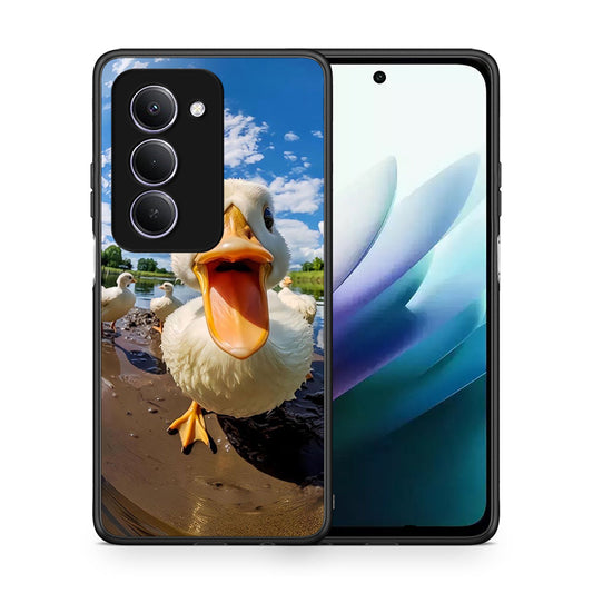 Θήκη Xiaomi Redmi 15 Duck Face από τη Smartfits με σχέδιο στο πίσω μέρος και μαύρο περίβλημα | Xiaomi Redmi 15 Duck Face case with colorful back and black bezels