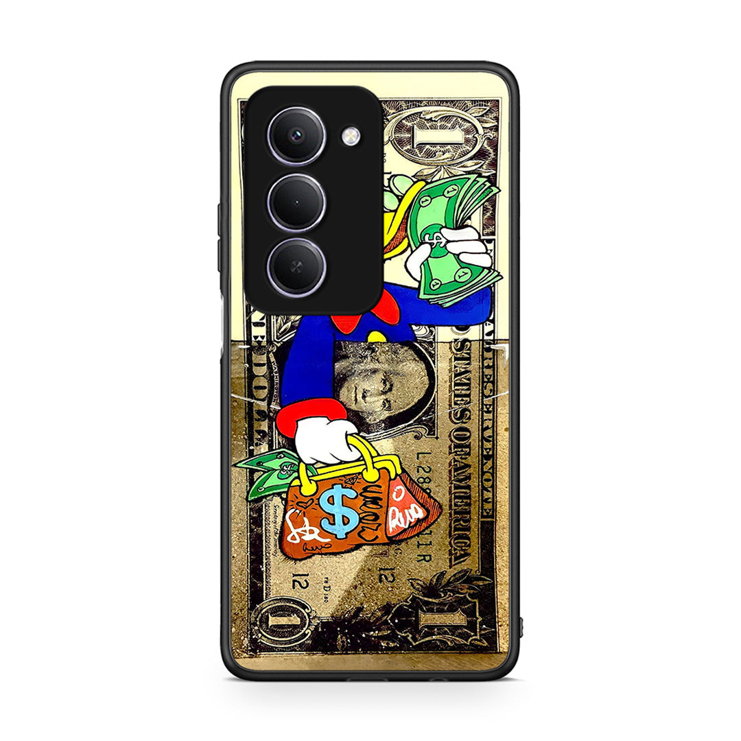 Xiaomi Redmi 15 Duck Money Θήκη από τη Smartfits με σχέδιο στο πίσω μέρος και μαύρο περίβλημα | Smartphone case with colorful back and black bezels by Smartfits