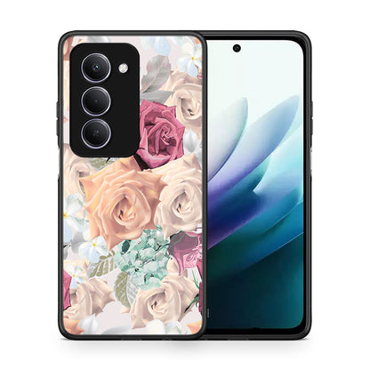 Θήκη Xiaomi Redmi 15 Bouquet Floral από τη Smartfits με σχέδιο στο πίσω μέρος και μαύρο περίβλημα | Xiaomi Redmi 15 Bouquet Floral case with colorful back and black bezels