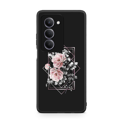 4 - Xiaomi Redmi 15 Frame Flower case, cover, bumper