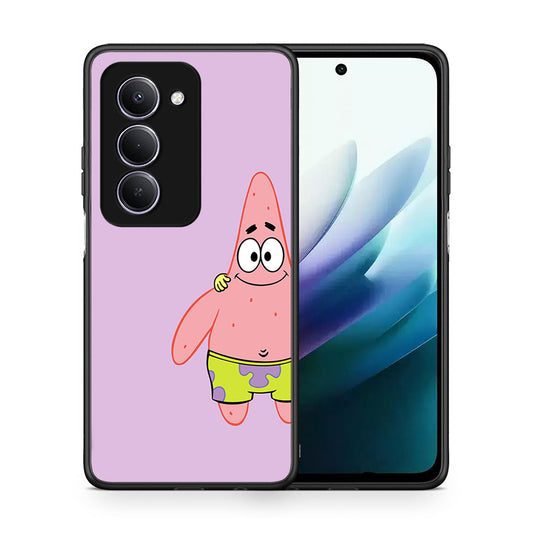 Θήκη Xiaomi Redmi 15 Friends Patrick από τη Smartfits με σχέδιο στο πίσω μέρος και μαύρο περίβλημα | Xiaomi Redmi 15 Friends Patrick case with colorful back and black bezels