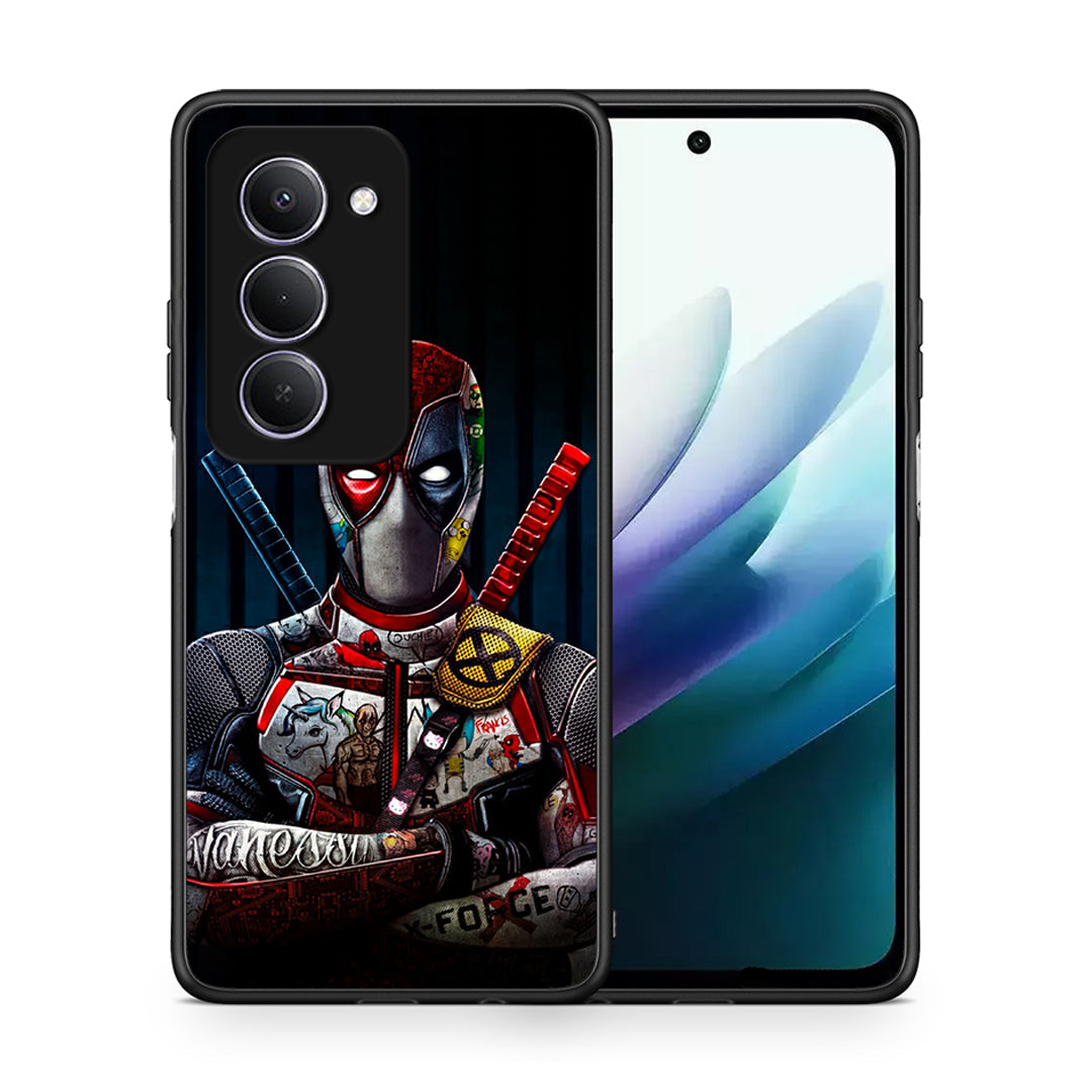 Θήκη Xiaomi Redmi 15 Funny Guy από τη Smartfits με σχέδιο στο πίσω μέρος και μαύρο περίβλημα | Xiaomi Redmi 15 Funny Guy case with colorful back and black bezels