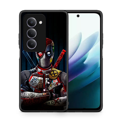 Θήκη Xiaomi Redmi 15 Funny Guy από τη Smartfits με σχέδιο στο πίσω μέρος και μαύρο περίβλημα | Xiaomi Redmi 15 Funny Guy case with colorful back and black bezels