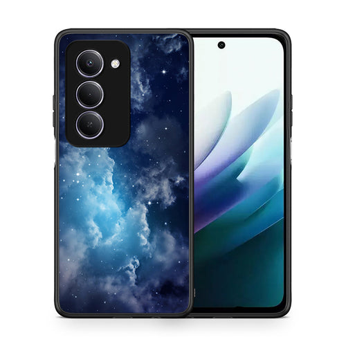 Θήκη Xiaomi Redmi 15 Blue Sky Galaxy από τη Smartfits με σχέδιο στο πίσω μέρος και μαύρο περίβλημα | Xiaomi Redmi 15 Blue Sky Galaxy case with colorful back and black bezels