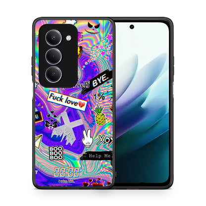 Θήκη Xiaomi Redmi 15 Game Over από τη Smartfits με σχέδιο στο πίσω μέρος και μαύρο περίβλημα | Xiaomi Redmi 15 Game Over case with colorful back and black bezels