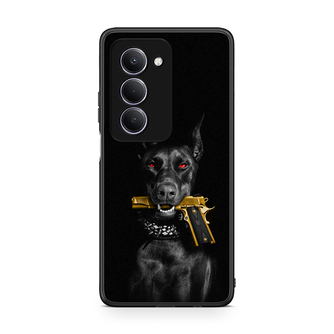 Xiaomi Redmi 15 Golden Gun Θήκη Αγίου Βαλεντίνου από τη Smartfits με σχέδιο στο πίσω μέρος και μαύρο περίβλημα | Smartphone case with colorful back and black bezels by Smartfits
