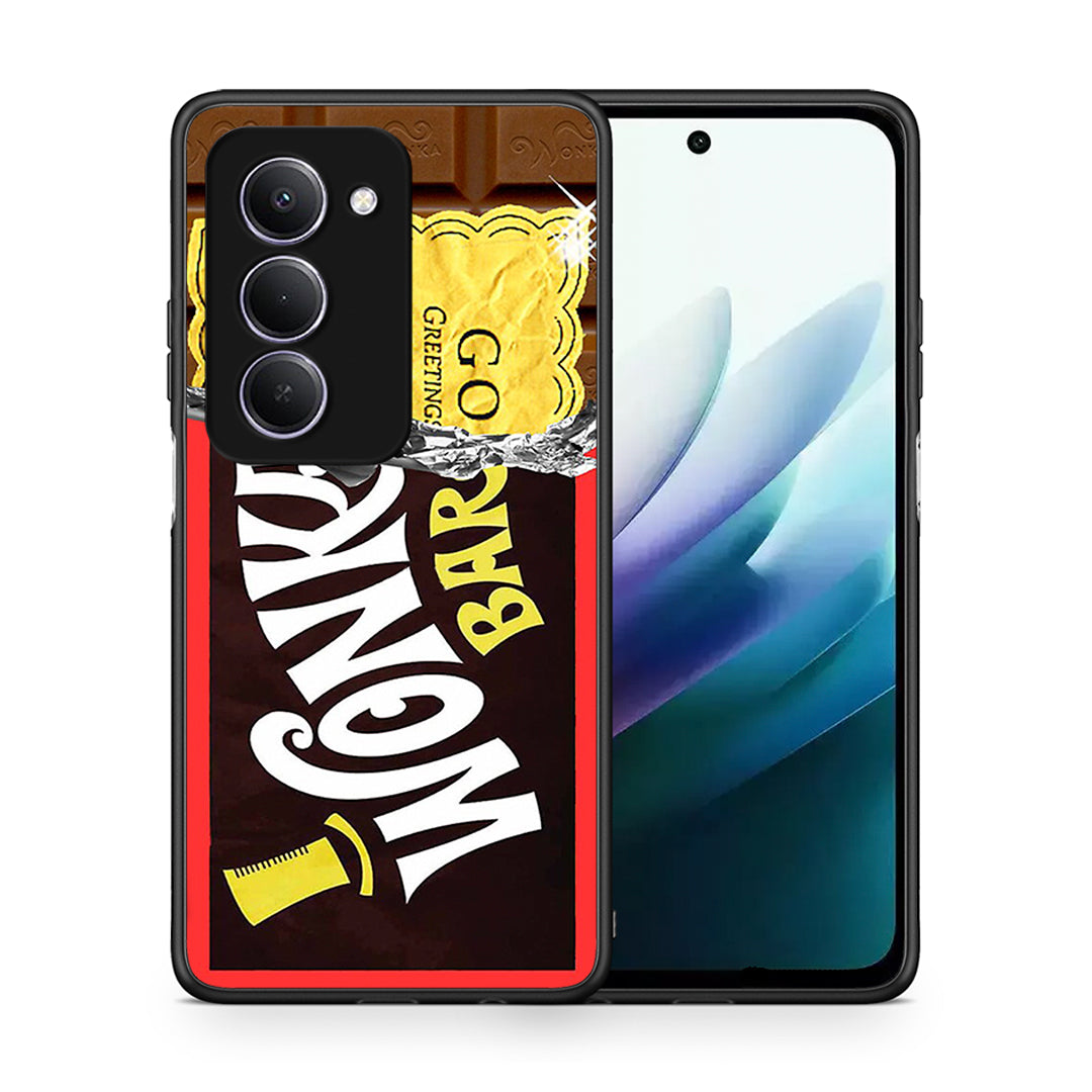 Θήκη Xiaomi Redmi 15 Golden Ticket από τη Smartfits με σχέδιο στο πίσω μέρος και μαύρο περίβλημα | Xiaomi Redmi 15 Golden Ticket case with colorful back and black bezels