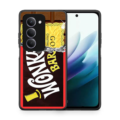 Θήκη Xiaomi Redmi 15 Golden Ticket από τη Smartfits με σχέδιο στο πίσω μέρος και μαύρο περίβλημα | Xiaomi Redmi 15 Golden Ticket case with colorful back and black bezels