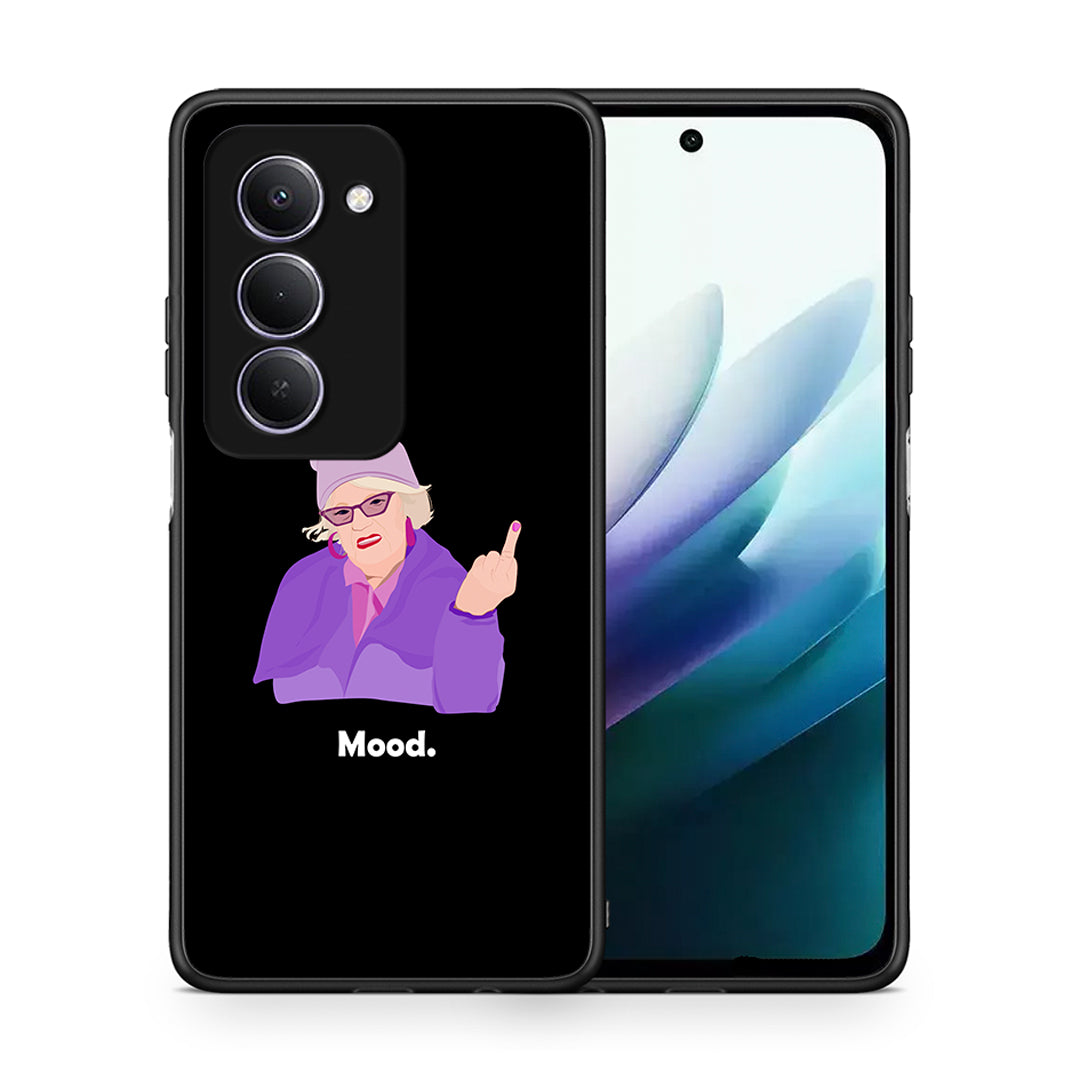Θήκη Xiaomi Redmi 15 Grandma Mood Black από τη Smartfits με σχέδιο στο πίσω μέρος και μαύρο περίβλημα | Xiaomi Redmi 15 Grandma Mood Black case with colorful back and black bezels
