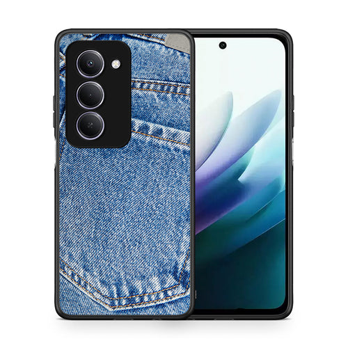 Θήκη Xiaomi Redmi 15 Jeans Pocket από τη Smartfits με σχέδιο στο πίσω μέρος και μαύρο περίβλημα | Xiaomi Redmi 15 Jeans Pocket case with colorful back and black bezels