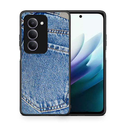 Θήκη Xiaomi Redmi 15 Jeans Pocket από τη Smartfits με σχέδιο στο πίσω μέρος και μαύρο περίβλημα | Xiaomi Redmi 15 Jeans Pocket case with colorful back and black bezels