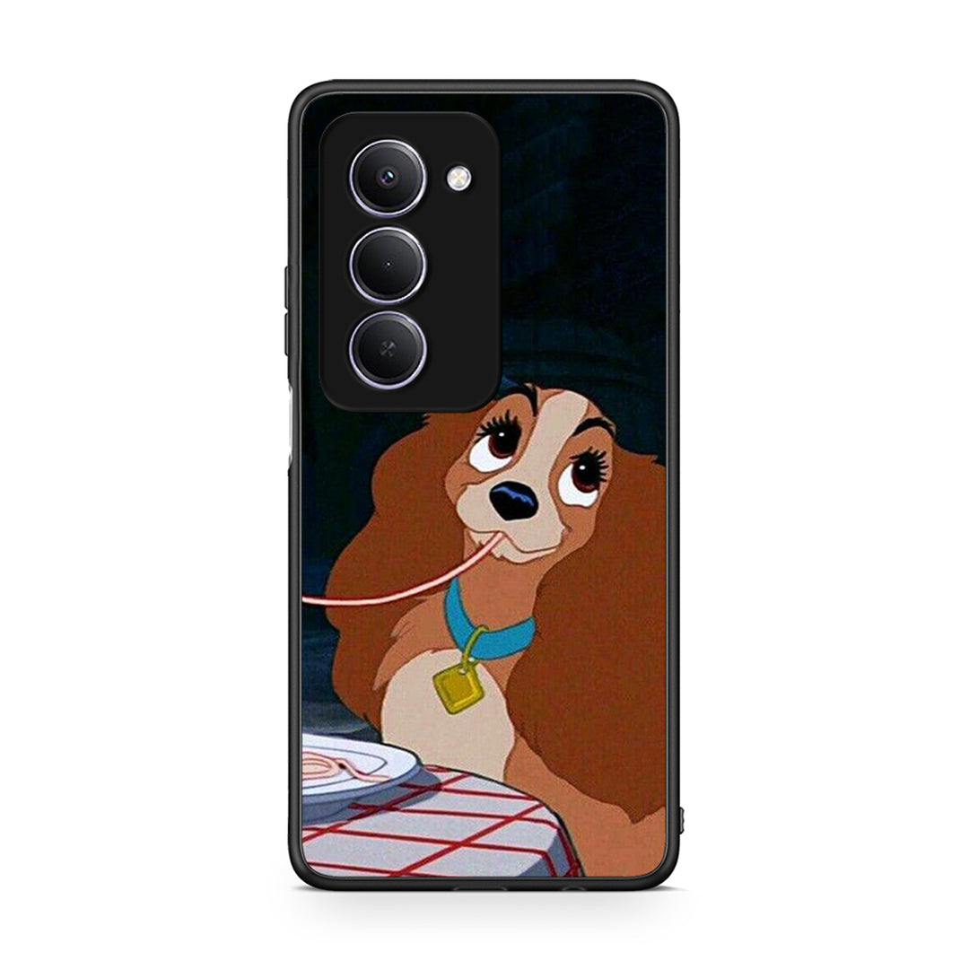 Xiaomi Redmi 15 Lady And Tramp 2 Θήκη Αγίου Βαλεντίνου από τη Smartfits με σχέδιο στο πίσω μέρος και μαύρο περίβλημα | Smartphone case with colorful back and black bezels by Smartfits